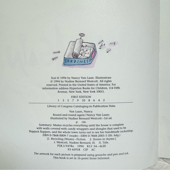 Round and Round Again by Nancy Van Laan 
Rhyming Fiction Paperback Book 1994 - Picture 5 of 7